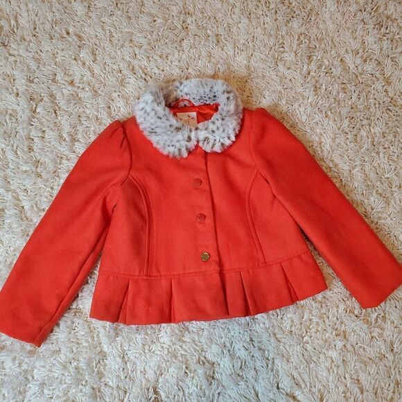 GYMBOREE Faux Fur Coat - Sz. 4T-5T - Picture 1 of 7